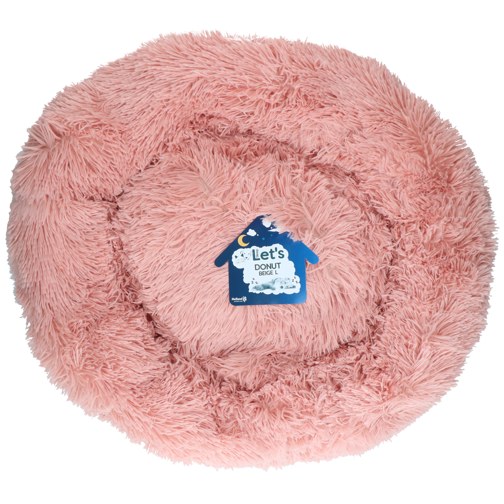 Hondenmand in Donutvorm, Roze L, ø 60 cm – Let's Sleep Donut Pat pentru câini în formă de gogoașă, roz, L, ø 60 cm – Let's Sleep Donut