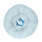 Culcuș pentru câini tip gogoașă, gri deschis M, ø 50 cm – Let's Sleep Donut