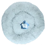 Culcuș pentru câini tip gogoașă, gri deschis L, ø 60 cm – Let's Sleep Donut