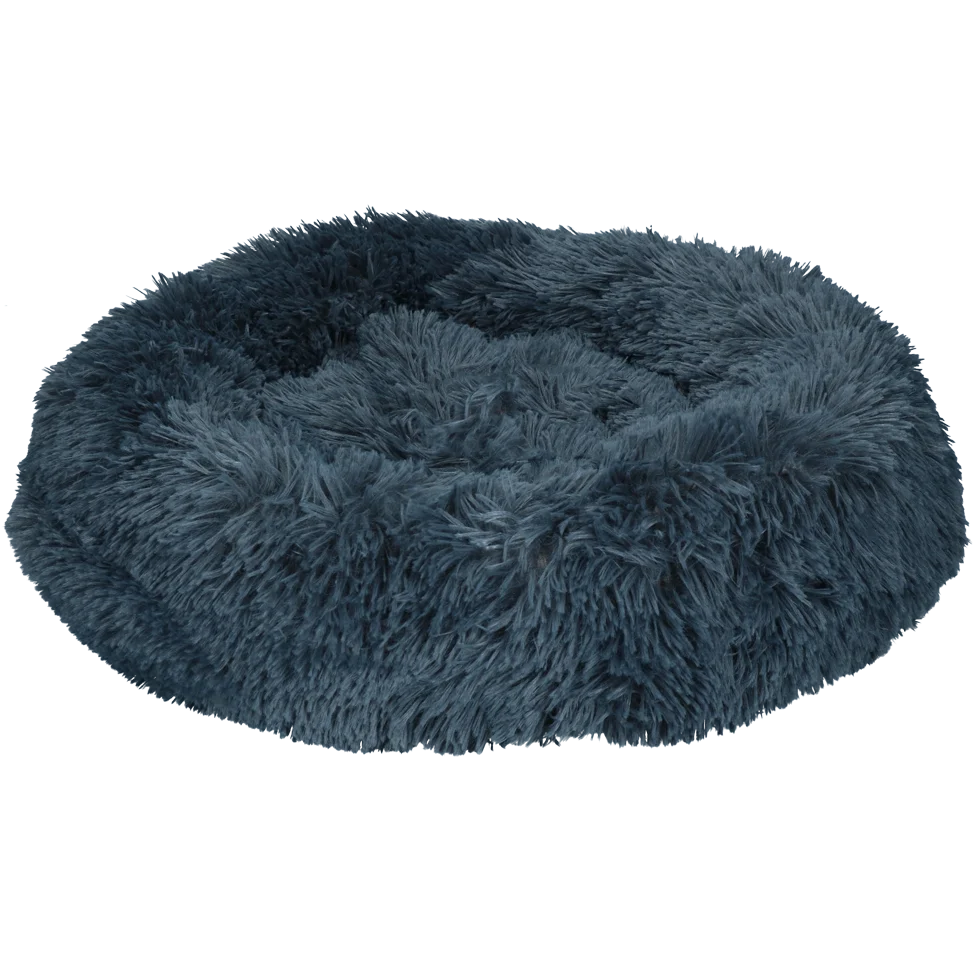 Pat pentru câini în formă de gogoașă, gri închis M, ø 50 cm – Let's Sleep Donut - imagine 2