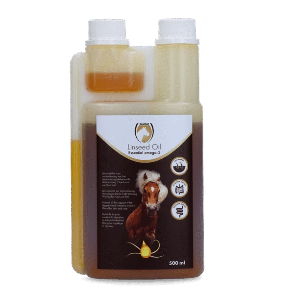 Ulei de in pentru cai, presat la rece, 500 ml – Excellent Horse Linseed Oil