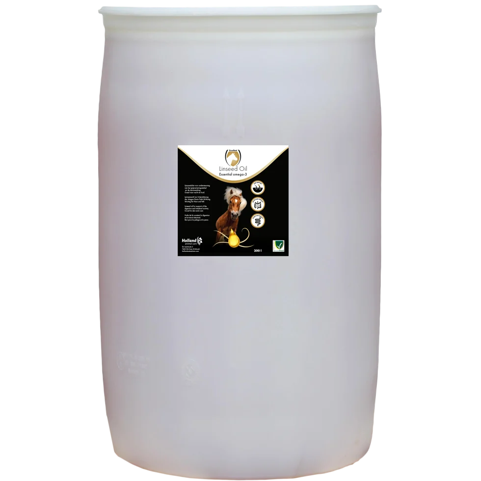 Ulei de in pentru cai, presat la rece, 200 l – Excellent Horse Linseed Oil - imagine 1