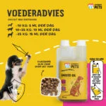 Ulei de in pentru câini cu omega 3, presat la rece, 500 ml – Excellent Pets Linseed Oil - imagine 2