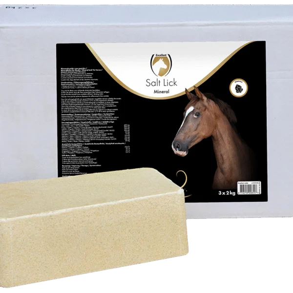Piatră de lins cu minerale pentru cai, 3 x 2 kg – Excellent Horse Salt Lick Mineral