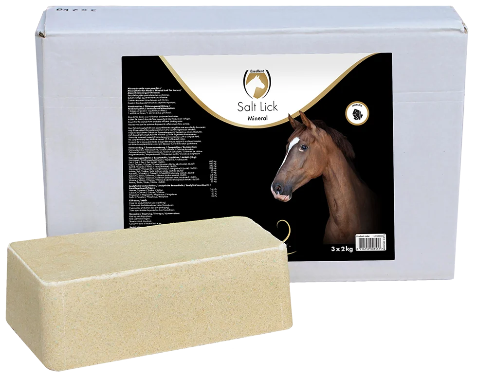 Piatră de lins cu minerale pentru cai, 3 x 2 kg – Excellent Horse Salt Lick Mineral - imagine 1