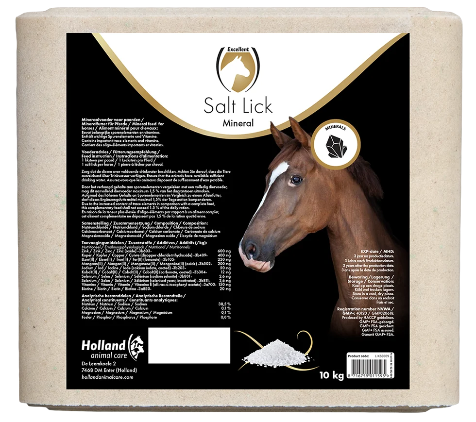 Piatră de lins cu minerale pentru cai, 10 kg – Excellent Horse Salt Lick Mineral - imagine 1