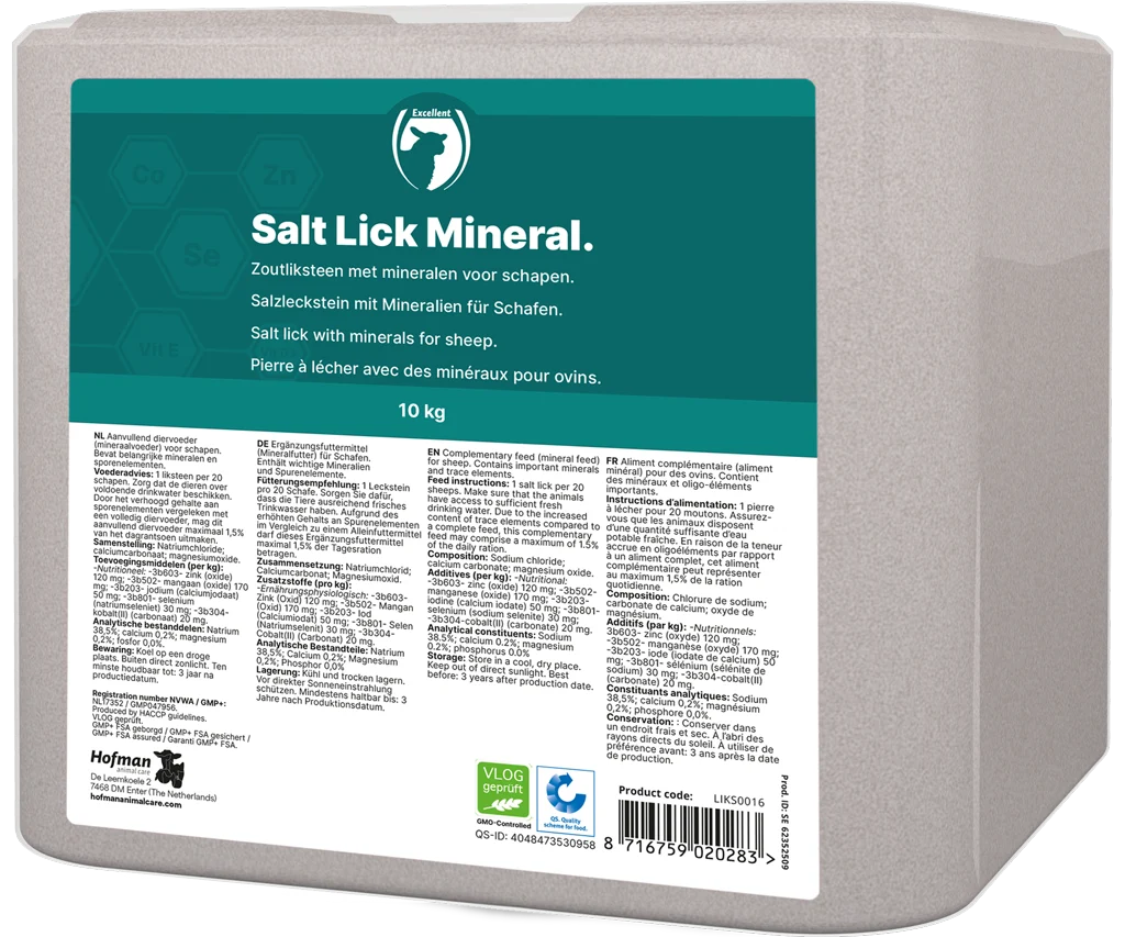 Piatră de lins din sare gemă pentru oi, 10 kg – Excellent Mineral Schaap - imagine 1