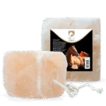 Bloc de sare din Himalaya pentru cai, cu frânghie, 2 tot 3 kg – Excellent Horse Salt Lick Himalaya