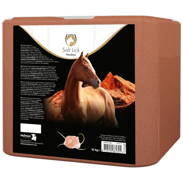 Bloc de sare din Himalaya pentru cai, 10 kg – Excellent Horse Salt Lick Himalaya