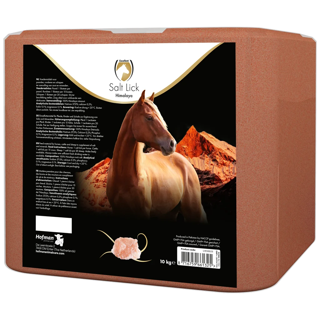 Bloc de sare din Himalaya pentru cai, 10 kg – Excellent Horse Salt Lick Himalaya - imagine 1