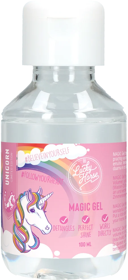Gel pentru descurcarea coamei și cozii cailor, 100 ml – Lucky Horse Unicorn Magic Gel - imagine 1
