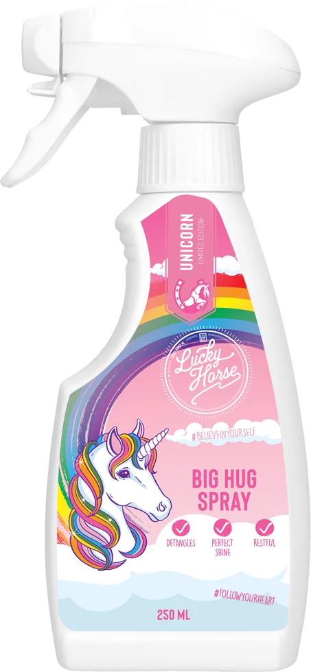 Spray pentru descurcarea coamei și cozii cailor, 250 ml – Lucky Horse Unicorn Knuffel Spray - imagine 1