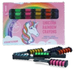 Creioane colorate pentru părul cailor, culori curcubeu, 6 bucăți – Lucky Horse Unicorn creioane colorate curcubeu