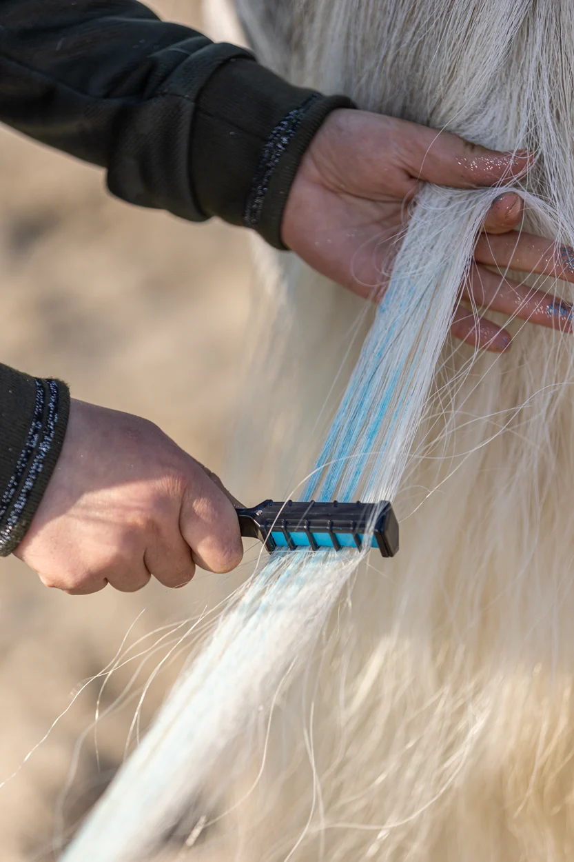 Creioane colorate pentru părul cailor, culori curcubeu, 6 bucăți – Lucky Horse Unicorn creioane colorate curcubeu - imagine 5