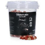 Recompense pentru dresaj cu carne și somon, inimioare mici, 500 g – Luna's Choice Trainer Mix Hartjes (klein)