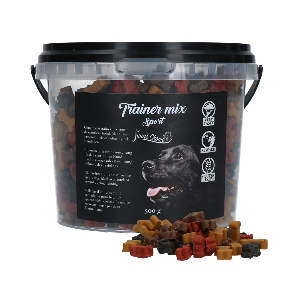 Recompense de dresaj pentru câini, moi și fără gluten, 500 g – Luna's Choice Trainer Mix Sport - imagine 1