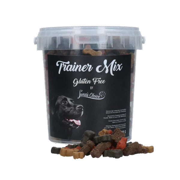 Recompense pentru dresaj, moi și fără gluten, 500 g – Luna's Choice Trainer Mix Glutenvrij