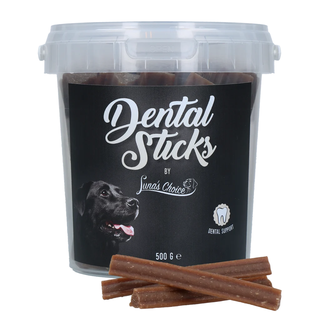 Batoane de ros pentru câini, fără zaharuri adăugate, 25 de bucăți, 500 g – Luna's Choice Dental Sticks - imagine 1