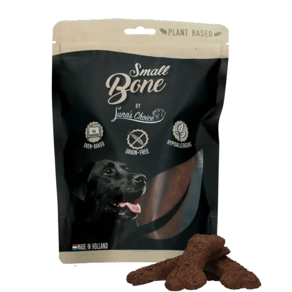 Biscuiți pentru câini, pe bază de plante și fără cereale, 10 x 30 g – Luna's Choice Plant Based Bone S