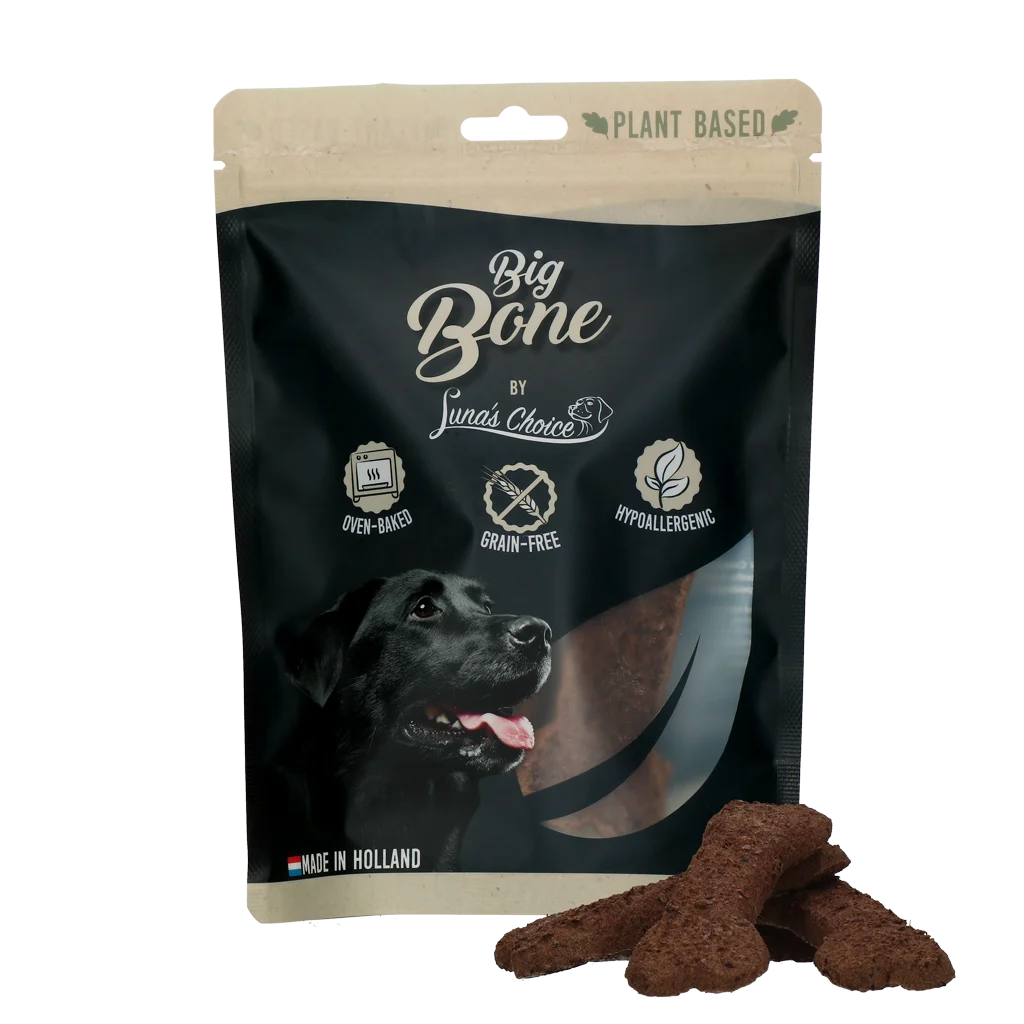 Biscuiți pentru câini, pe bază de plante și fără cereale, 6 x 45 g – Luna's Choice Plant Based Bone L - imagine 1