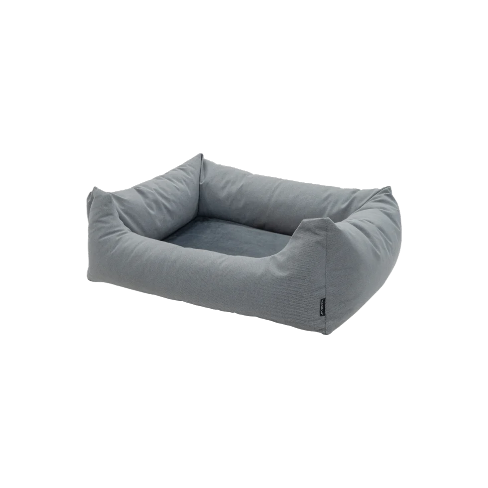 Pat pentru câini cu margini înălțate, gri deschis, S, 80 x 67 x 22 cm – Madison Manchester Pet Bed - imagine 1