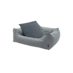 Pat pentru câini cu margini înălțate, gri deschis, S, 80 x 67 x 22 cm – Madison Manchester Pet Bed - imagine 2