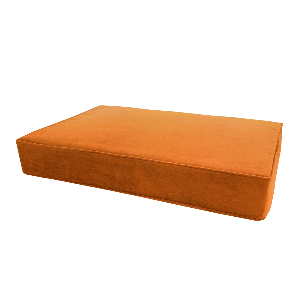 Pernă ortopedică pentru câini cu spumă cu memorie, portocalie, S, 45 x 55 x 12 cm – Pernă ortopedică Velvet Madison - imagine 2