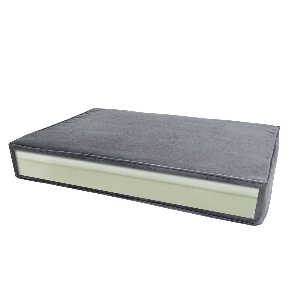 Pernă ortopedică pentru câini cu spumă cu memorie, portocalie, S, 45 x 55 x 12 cm – Pernă ortopedică Velvet Madison - imagine 5