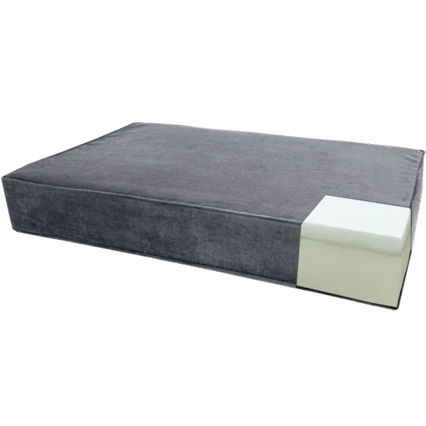 Pernă ortopedică pentru câini cu spumă cu memorie, galbenă, S, 45 x 55 x 12 cm – Pernă ortopedică Velvet Madison