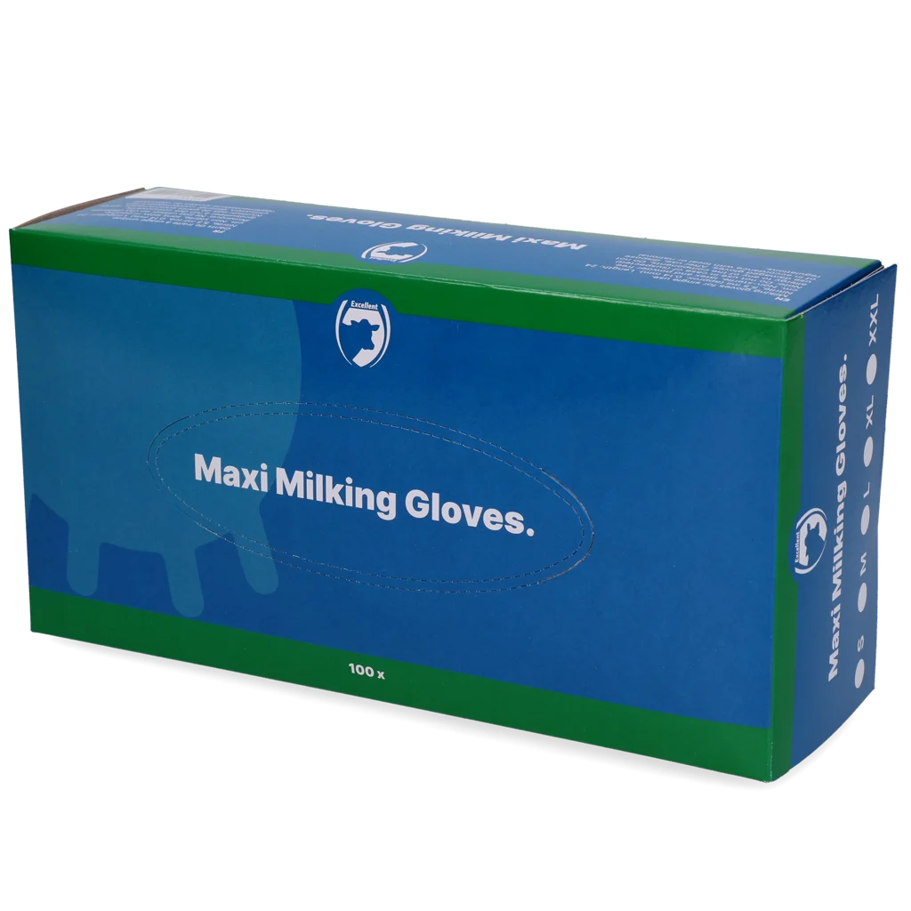 Mănuși pentru muls din nitril, fără pudră, mărimea S, 100 de bucăți – Excellent - imagine 1