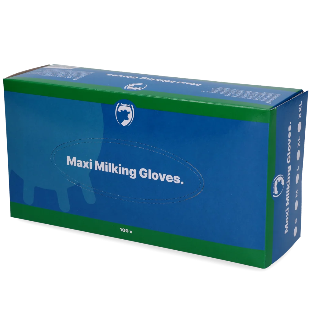Mănuși de muls din nitril, fără pudră, mărimea XL, 100 de bucăți – Excellent - imagine 1