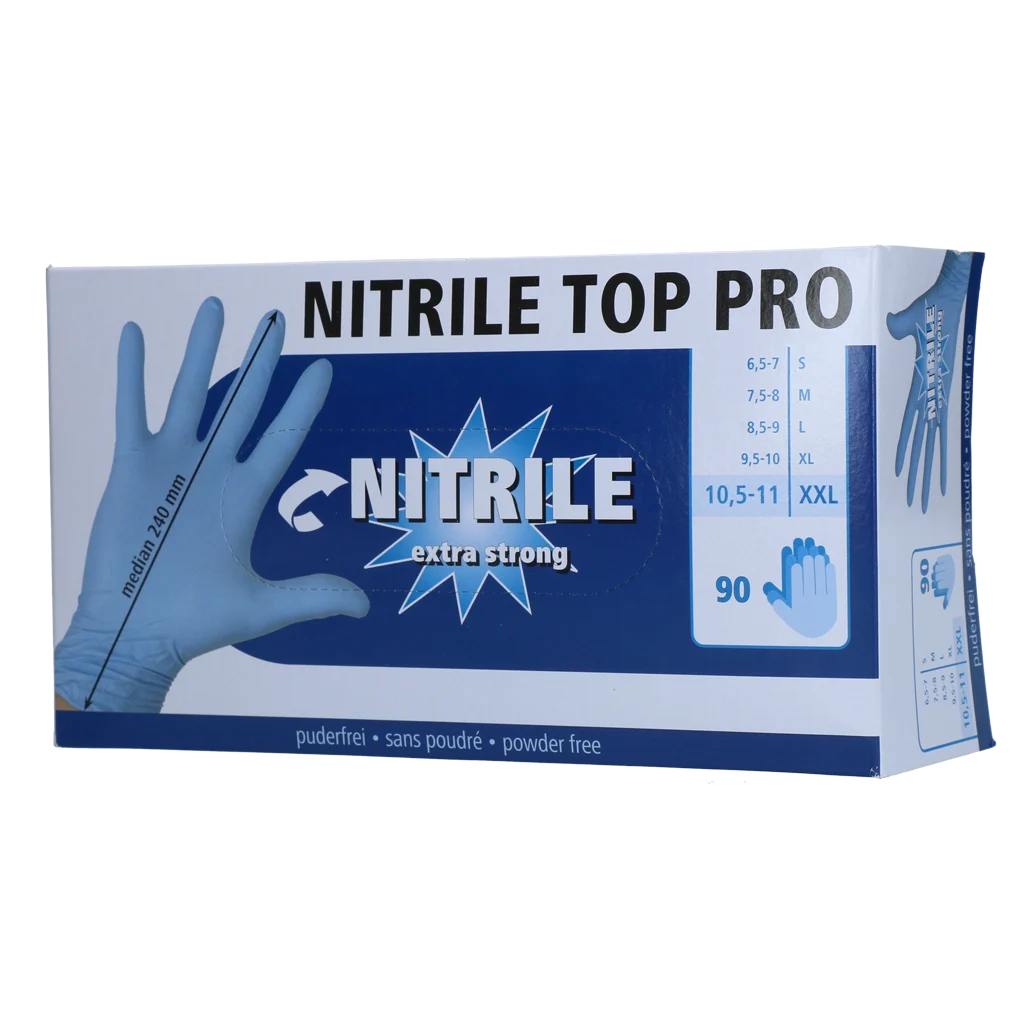 Mănuși de muls din nitril, fără pudră, mărimea XXL, 90 bucăți – Excellent - imagine 1