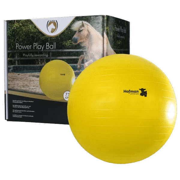 Minge de joacă pentru cai, galbenă, 75 cm – Maximus Power Play Ball