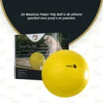 Minge de joacă pentru cai, galbenă, 75 cm – Maximus Power Play Ball - imagine 3
