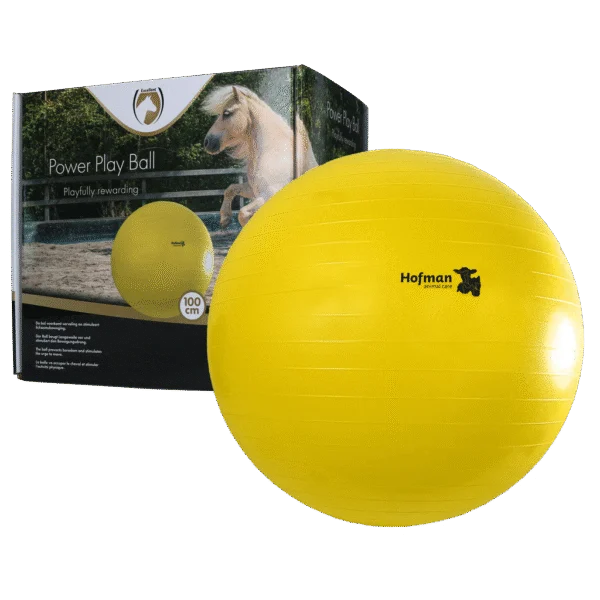 Minge de joacă pentru cai, galbenă, 100 cm – Maximus Power Play Ball