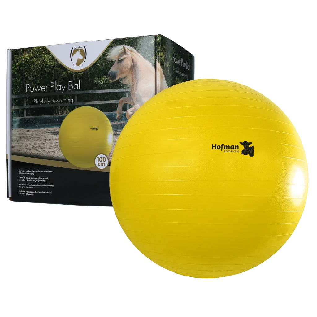 MAXI5100.png Minge de joacă pentru cai, galbenă, 100 cm – Maximus Power Play Ball - imagine 1