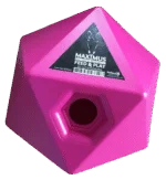 Cub de hrănire roz pentru cai, orificiu pentru recompense de 37 mm – Maximus Feed & Play Cube