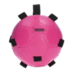 Minge de joacă pentru cai cu benzi elastice, 19 cm, roz – Excellent Horse Fun Play Ball - imagine 2
