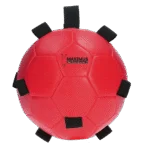 Minge de joacă pentru cai cu elastice, 19 cm, roșie – Excellent Horse Fun Play Ball - imagine 2