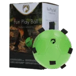 Minge de joacă pentru cai cu benzi elastice, 19 cm, verde – Excellent Horse Fun Play Ball