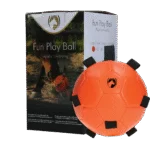 Minge de joacă pentru cai cu elastice, 19 cm, portocalie – Excellent Horse Fun Play Ball