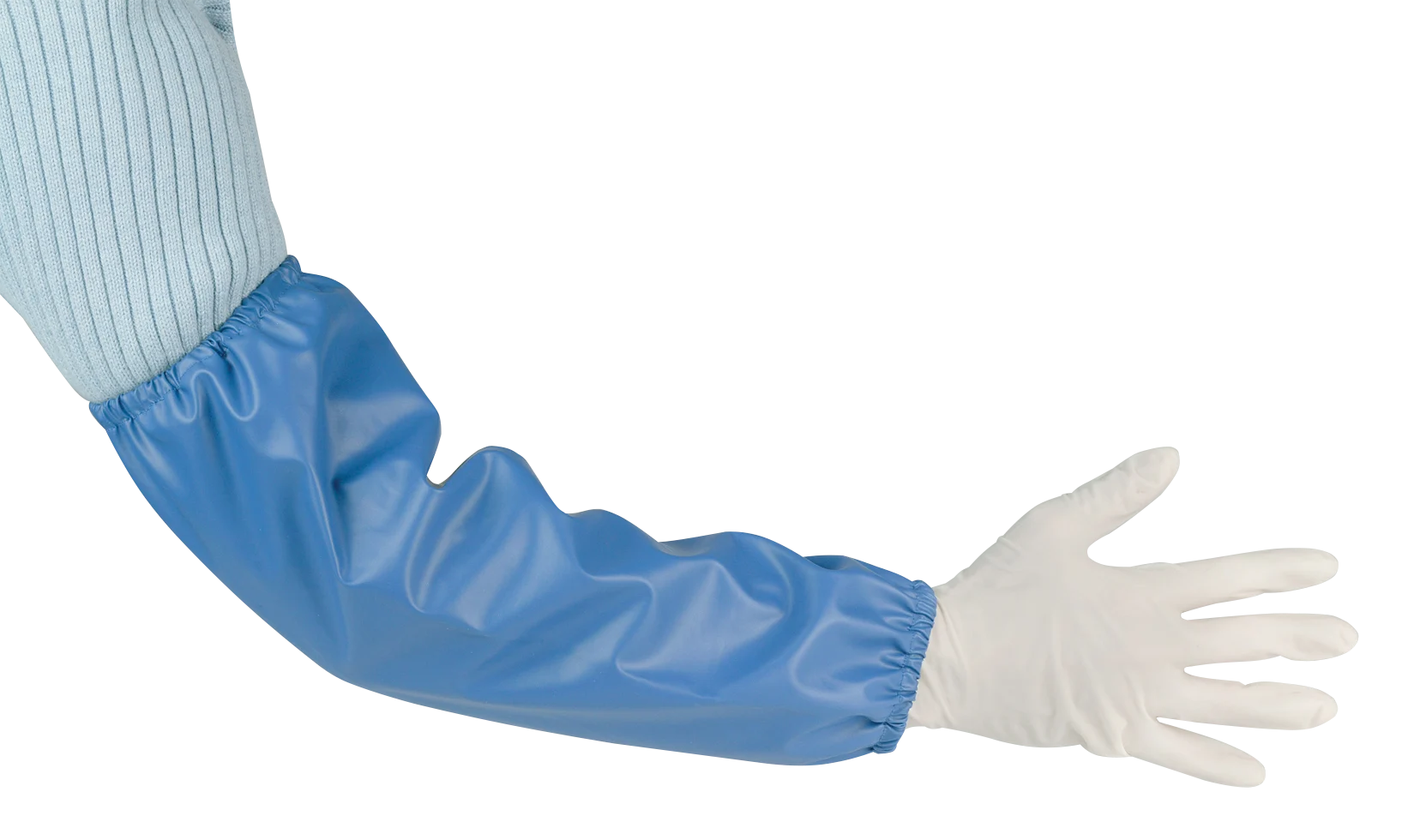 Mânecuță pentru muls din PVC, impermeabilă, cu bandă elastică - imagine 2