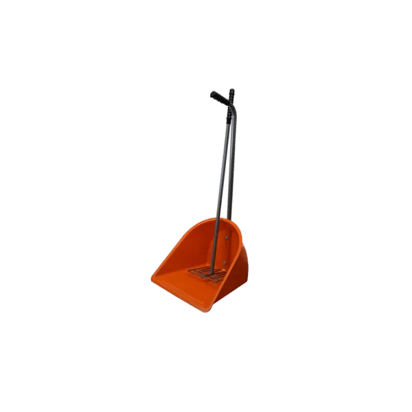 Set Mestboy cu tavă de colectare de 78 cm și greblă de 85 cm, portocaliu