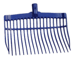 Furcă din plastic pentru gunoi de grajd, fără coadă, albastră, 41 x 36 x 11 cm – Vplast