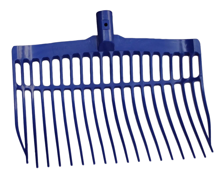 Furcă din plastic pentru gunoi de grajd, fără coadă, albastră, 41 x 36 x 11 cm – Vplast