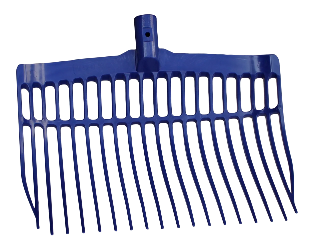 Furcă din plastic pentru gunoi de grajd, fără coadă, albastră, 41 x 36 x 11 cm – Vplast - imagine 1