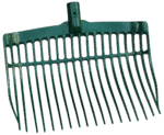 Furcă pentru bălegar din plastic, fără coadă, verde, 41 x 36 x 11 cm – Vplast