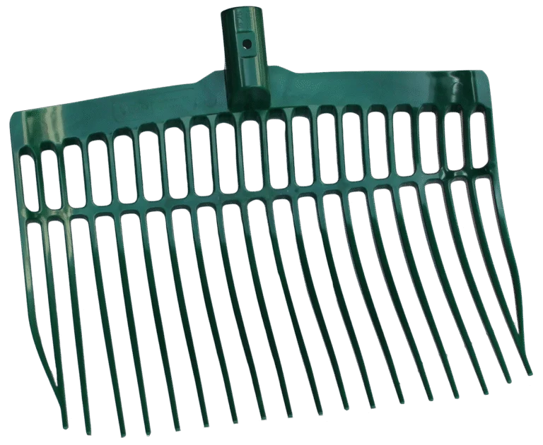 Furcă pentru bălegar din plastic, fără coadă, verde, 41 x 36 x 11 cm – Vplast