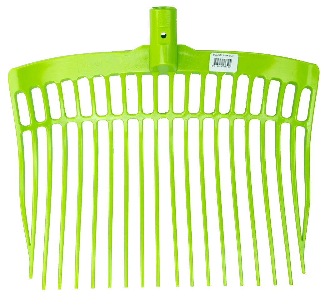 Furcă din plastic pentru gunoi de grajd fără coadă, verde lime, 41 x 36 x 11 cm – Vplast - imagine 1
