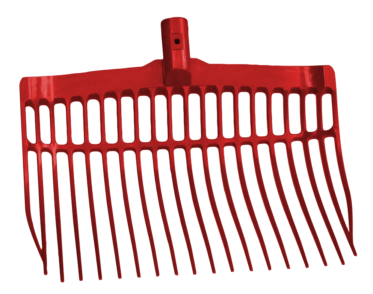Furcă din plastic pentru gunoi de grajd, fără coadă, roșie, 41 x 36 x 11 cm – Vplast - imagine 1